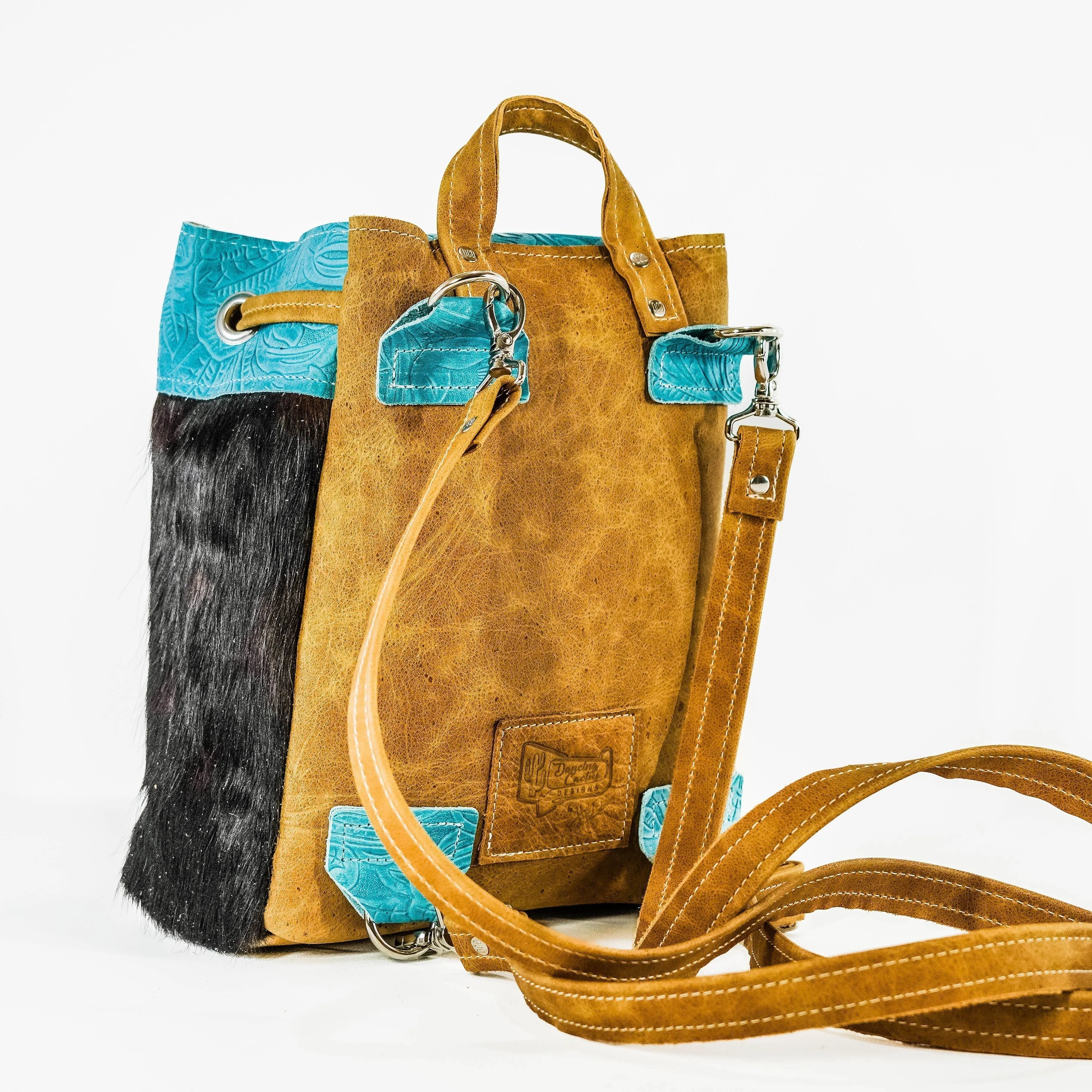 004 Mini Kelsea Backpack - Triocolor w/ Turquoise Denver Tool