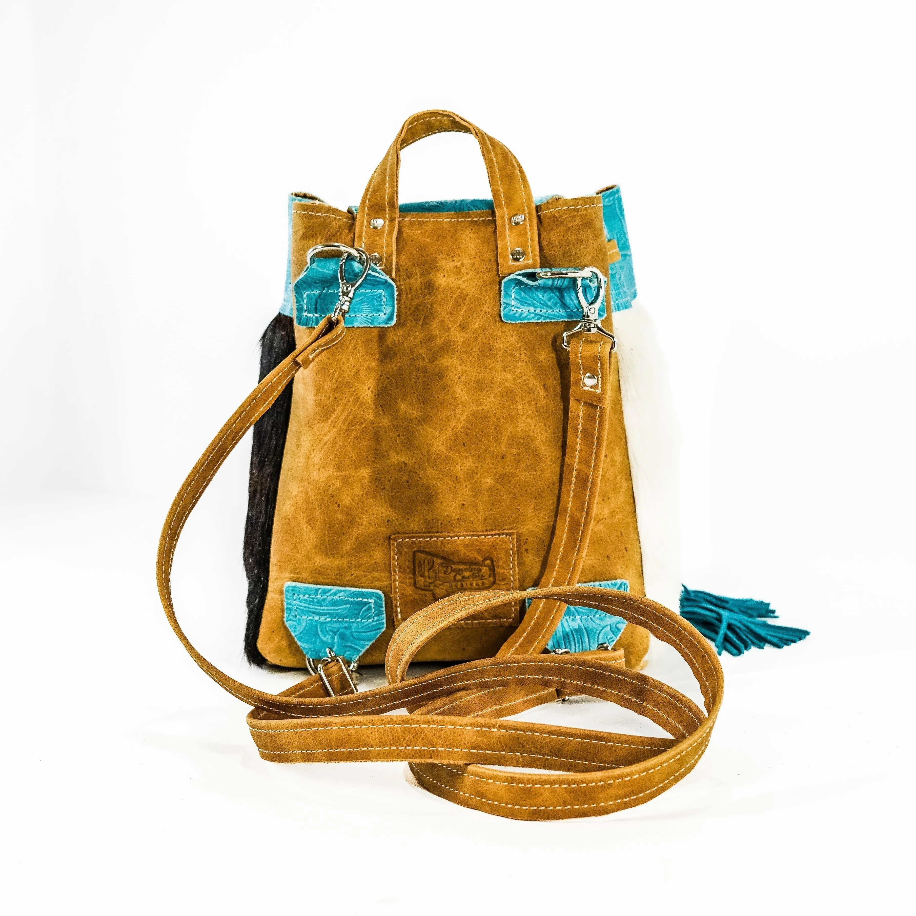 004 Mini Kelsea Backpack - Triocolor w/ Turquoise Denver Tool