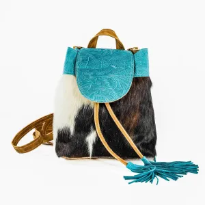 004 Mini Kelsea Backpack - Triocolor w/ Turquoise Denver Tool