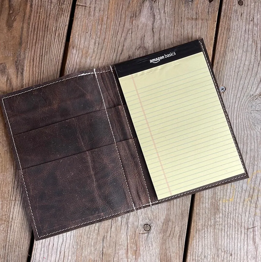 066 Small Notepad Cover - Tricolor Acid w/ Turquoise Autumn