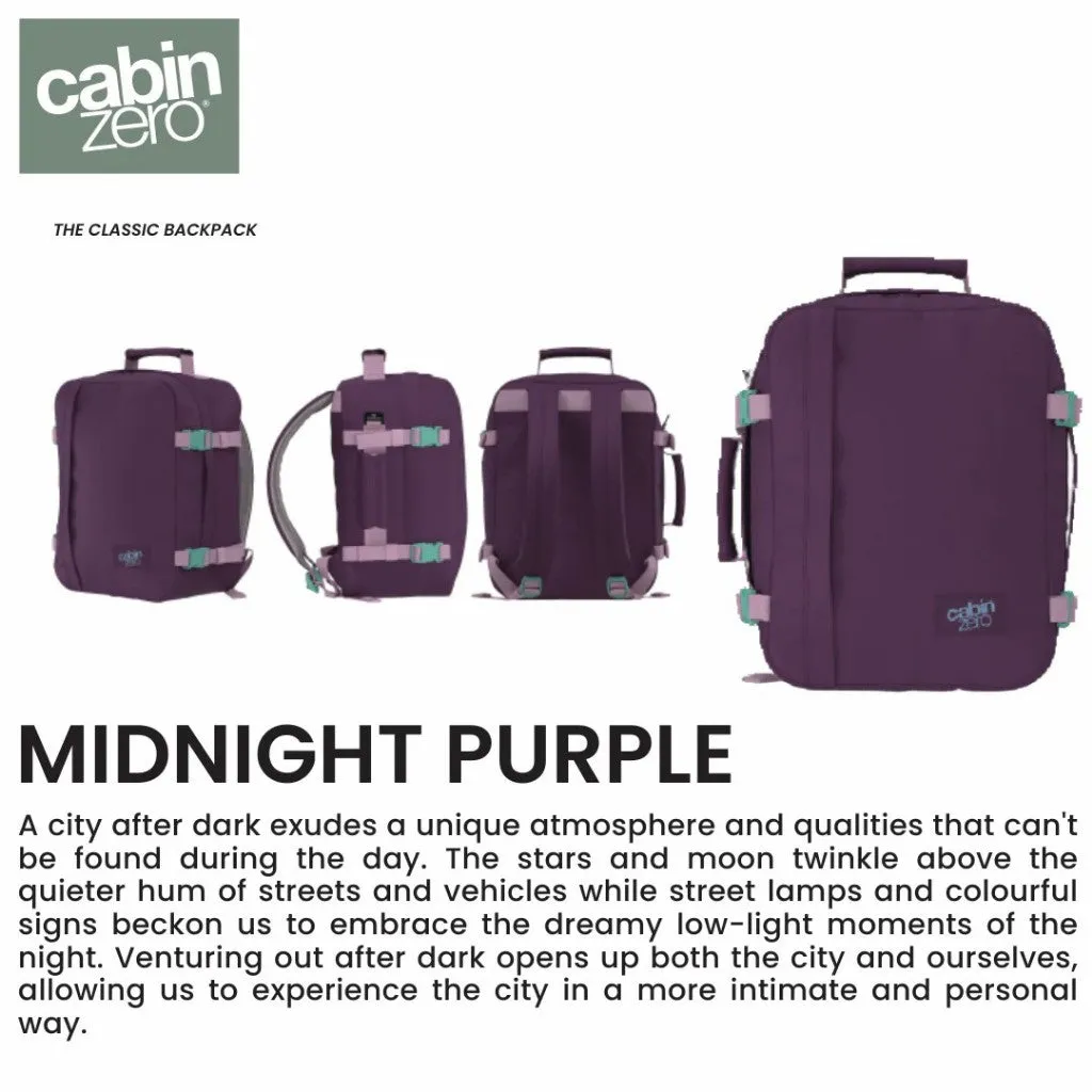 [10 Year Local Warranty] CabinZero Classic Travel Cabin Bag (Latest Colours) - 2 Variation