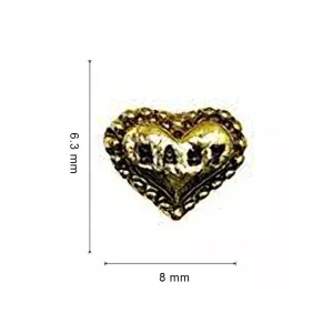 #14A Mixed Retro Nail Charms - Gold