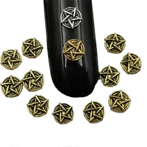 #15A Mixed Retro Nail Charms - Gold