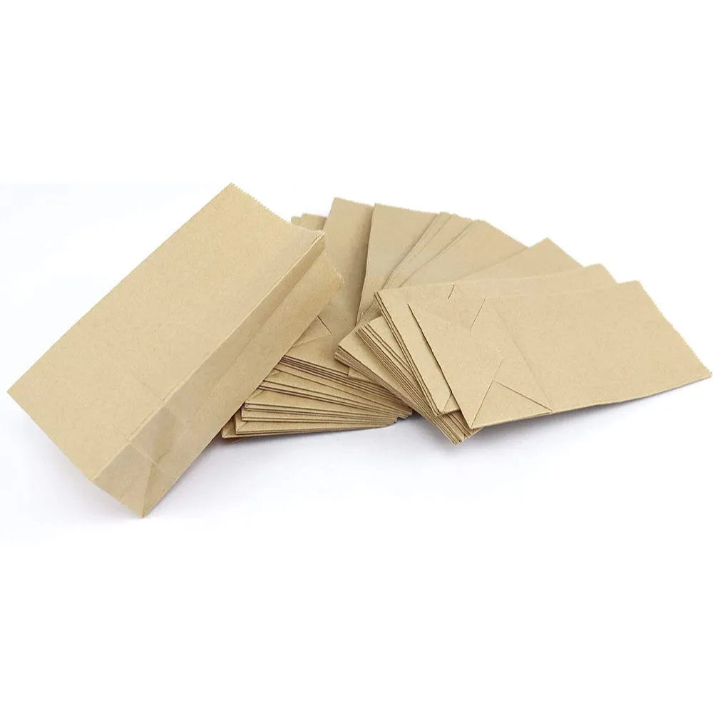 17 x 9 x 5.5cm Mini Brown Kraft Paper Bags