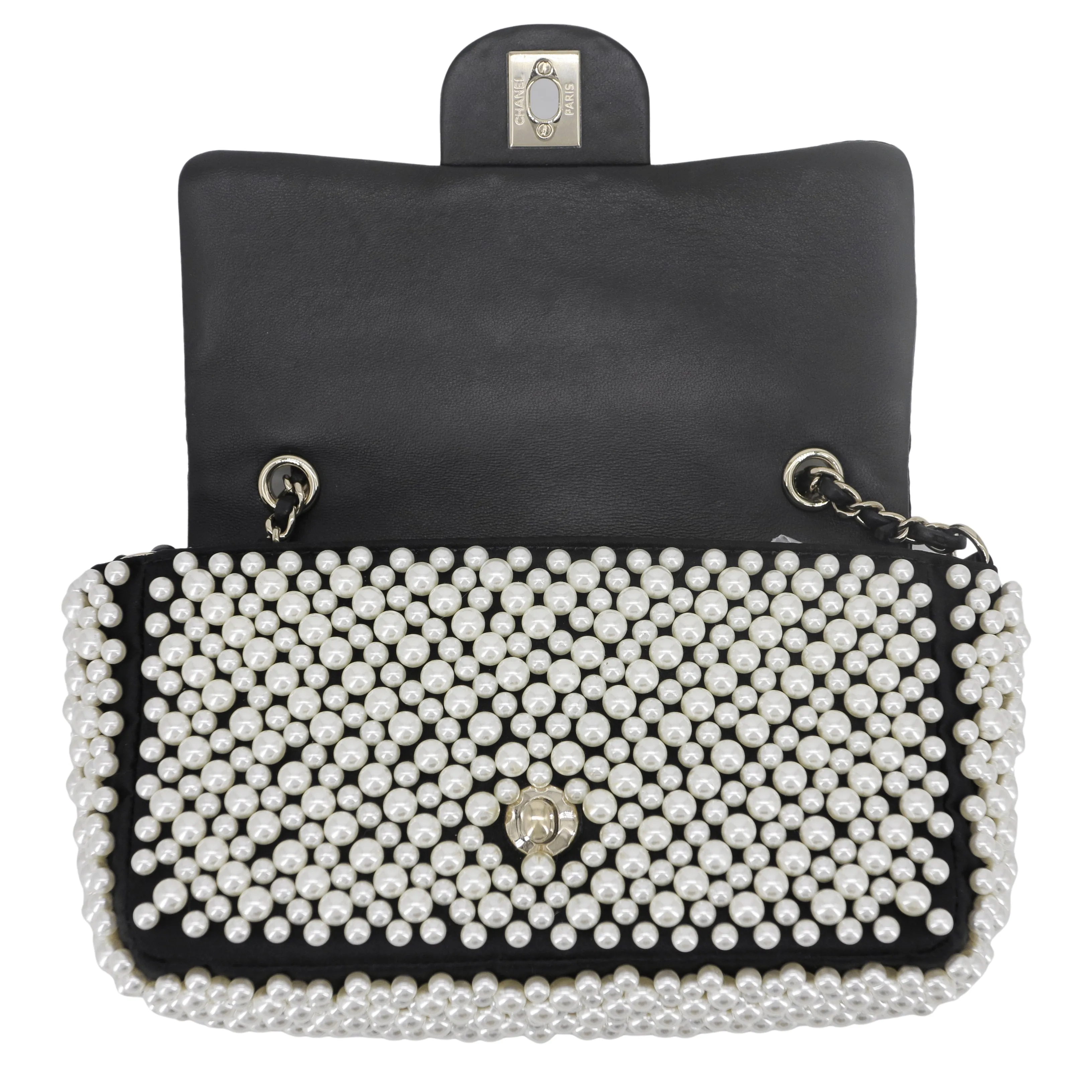 19S Mini Pearl Flap Bag