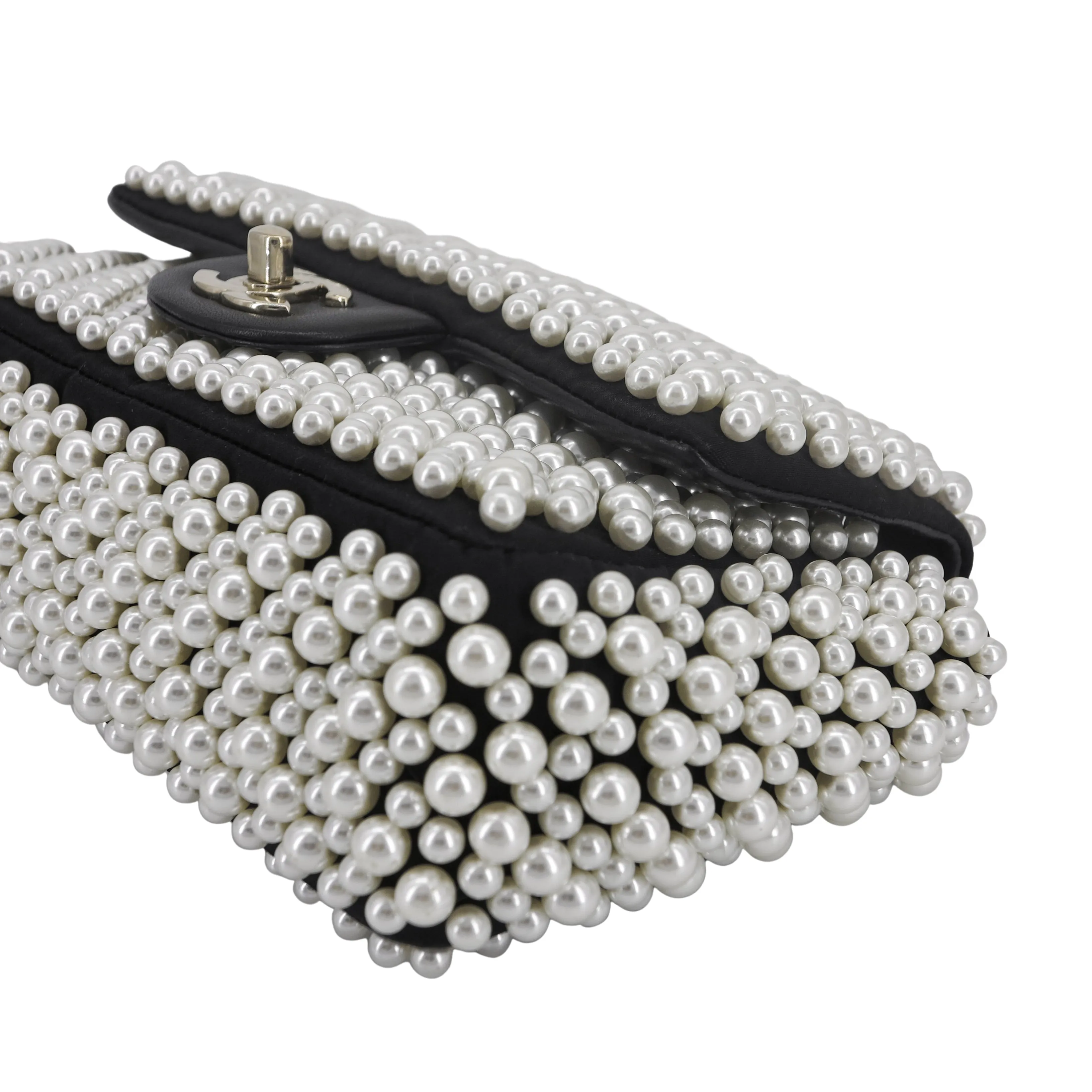 19S Mini Pearl Flap Bag