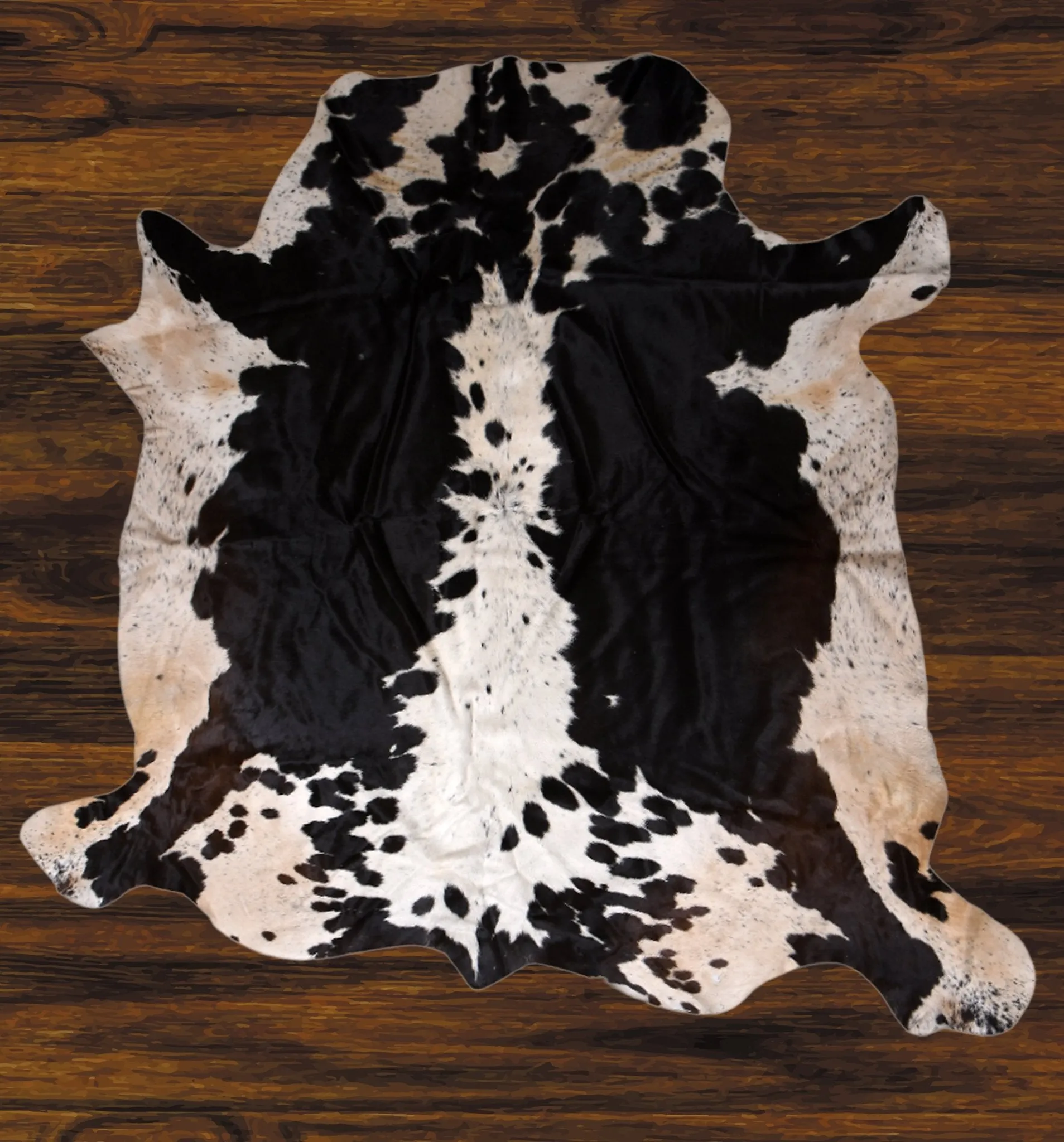 207-11 Cow Skin Hair on Hide 100% Pure Cow Hide Large Decorative/Carpet/Rug/Wall Leather