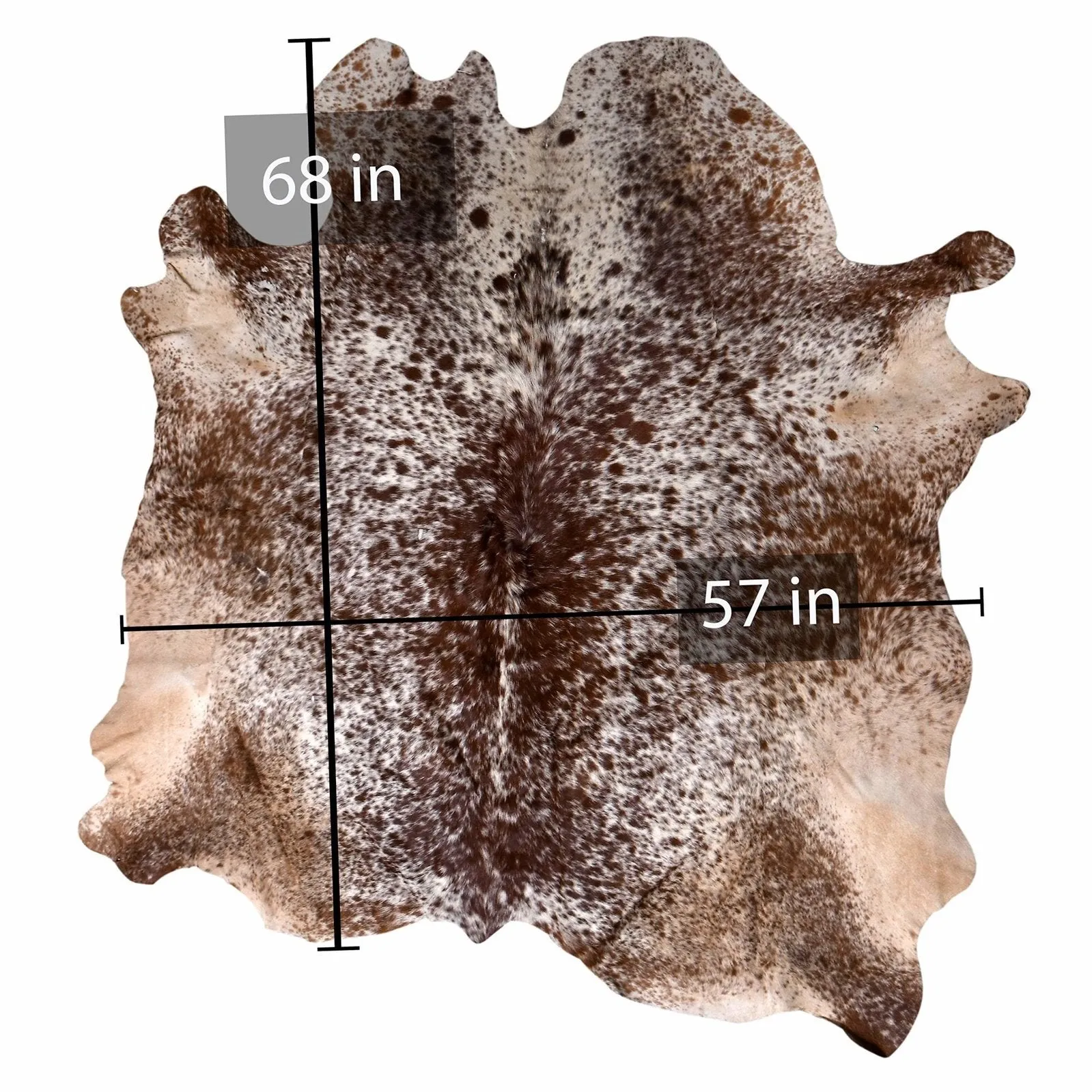 208-15 Cow Skin Hair on Hide 100% Pure Cow Hide Large Decorative/Carpet/Rug/Wall Leather