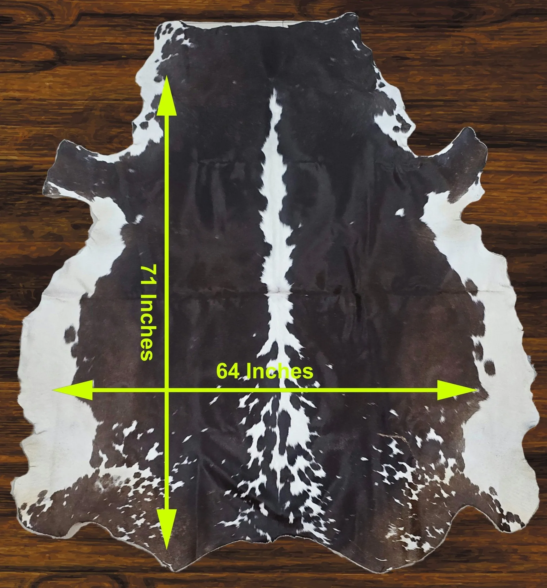 241-27 Cow Skin Hair on Hide 100% Pure Cow Hide Large Decorative/Carpet/Rug/Wall Leather