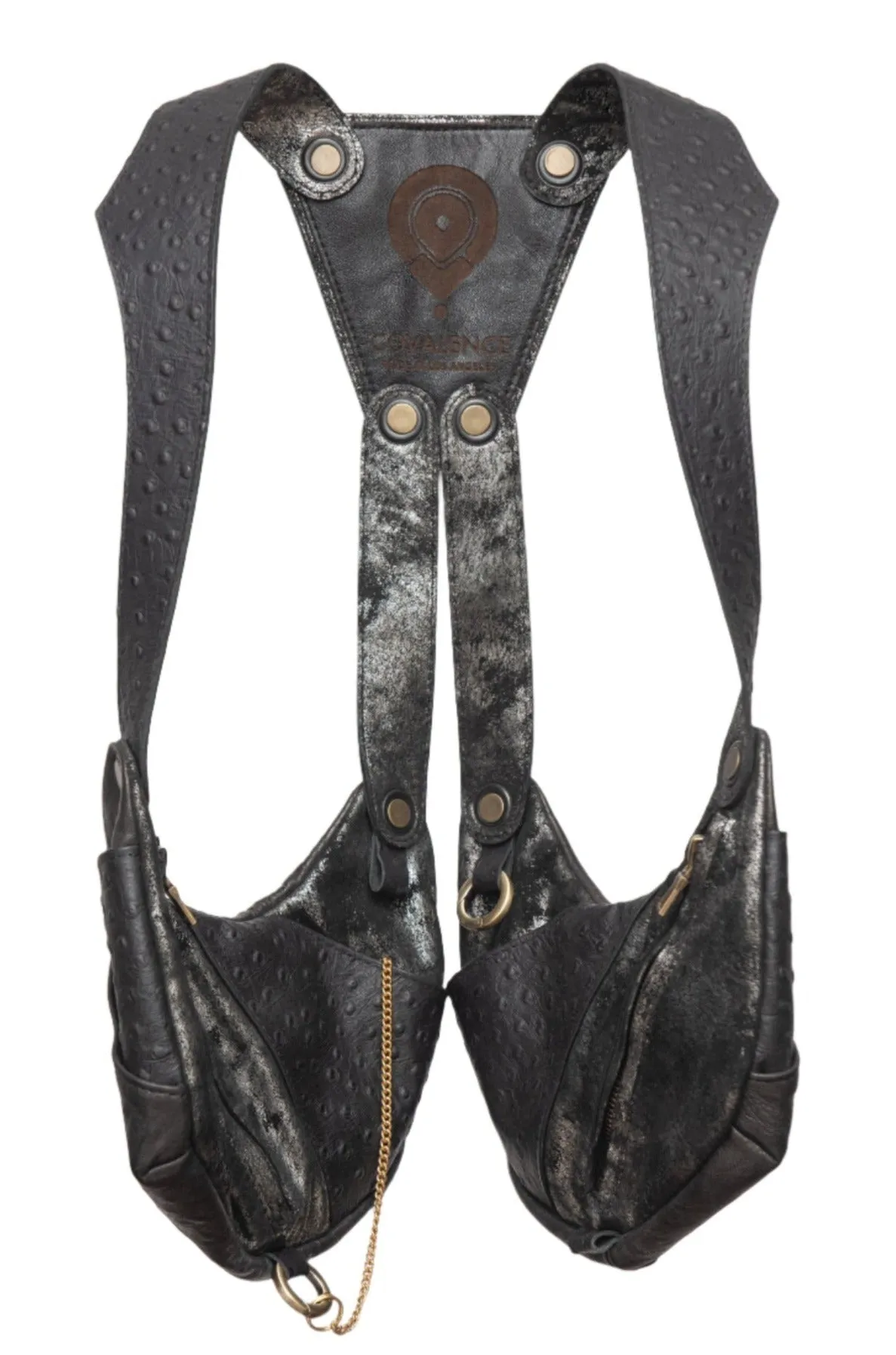 3.2 Balance Bags - Black Ostrich