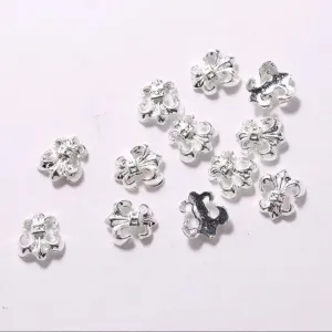 #3B Mixed Retro Nail Charms - Silver