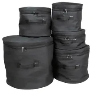 5 Piece Drum Kit Bag Set (14” x 6.5”, 12” x 11”, 13” x 12”, 16” x 16”, 22” x 18”)