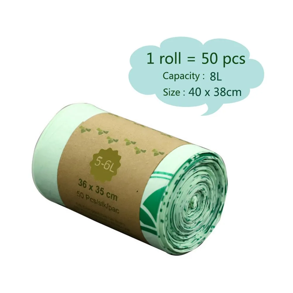 50 Biodegradable Eco Friendly Garbage Bags