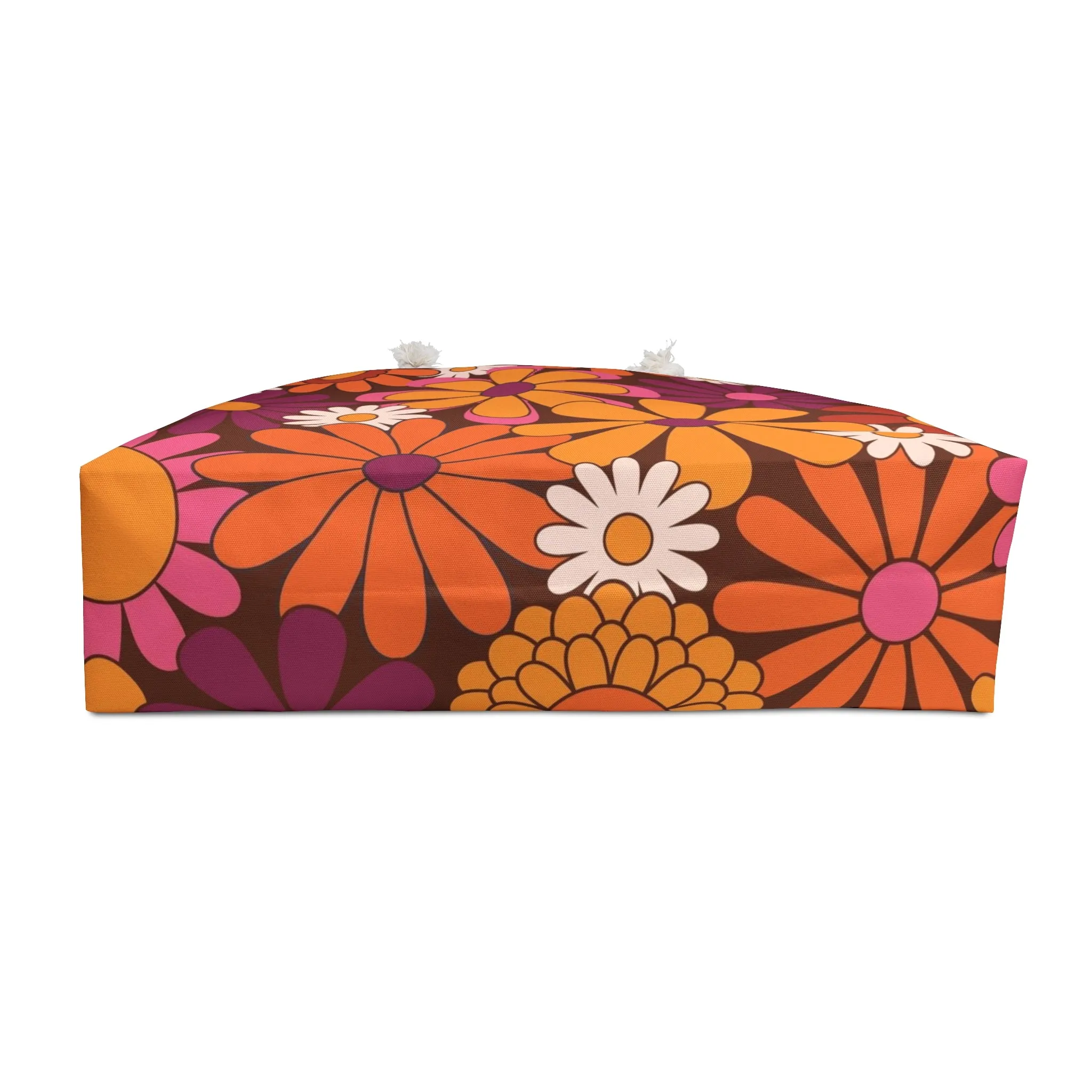 70s Hippie Flower Weekender Tote Bag