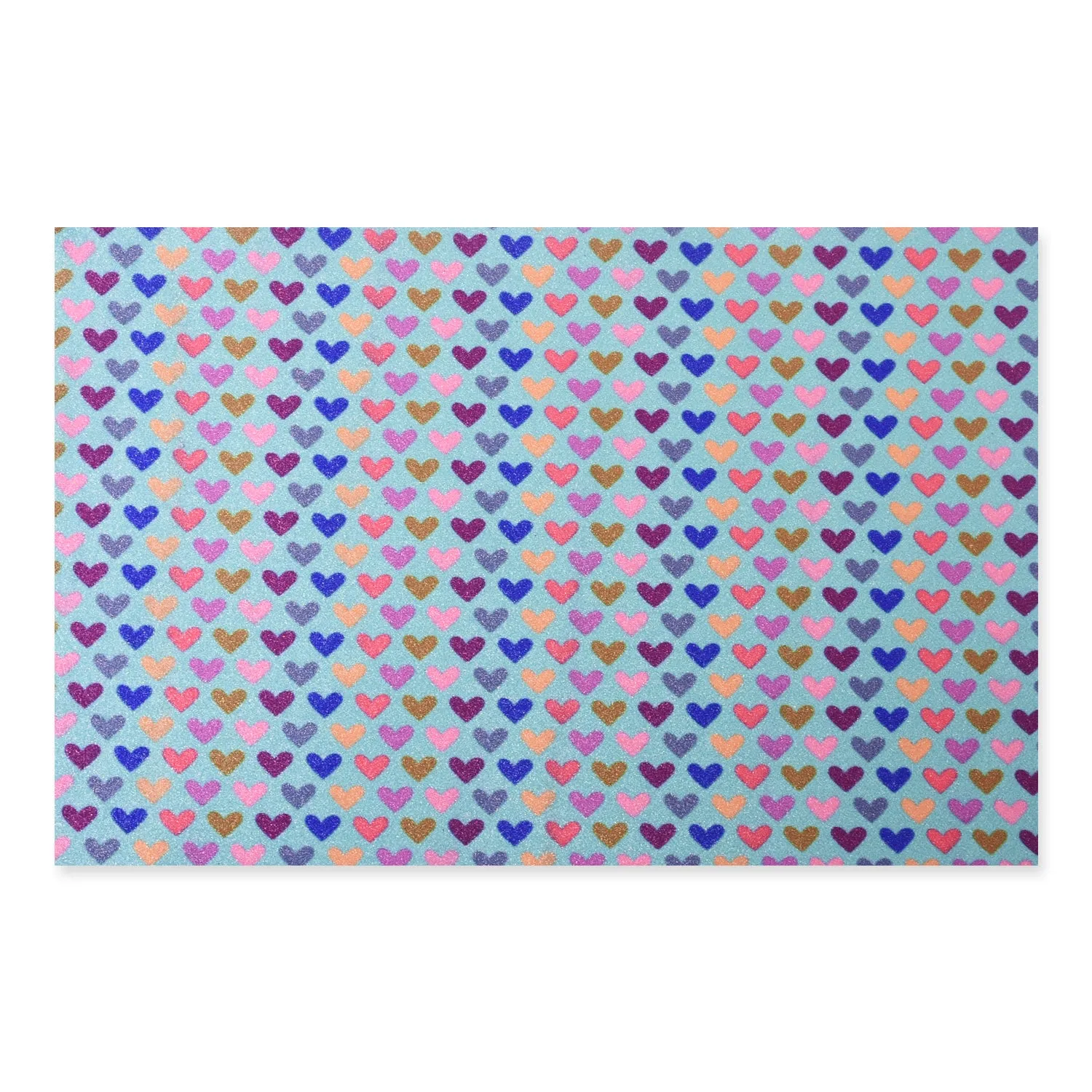 8*12" Heart Glitter Faux leather sheets PU Fabric Sheet DIY Hair Bow Making Supplies 1pcs 102630
