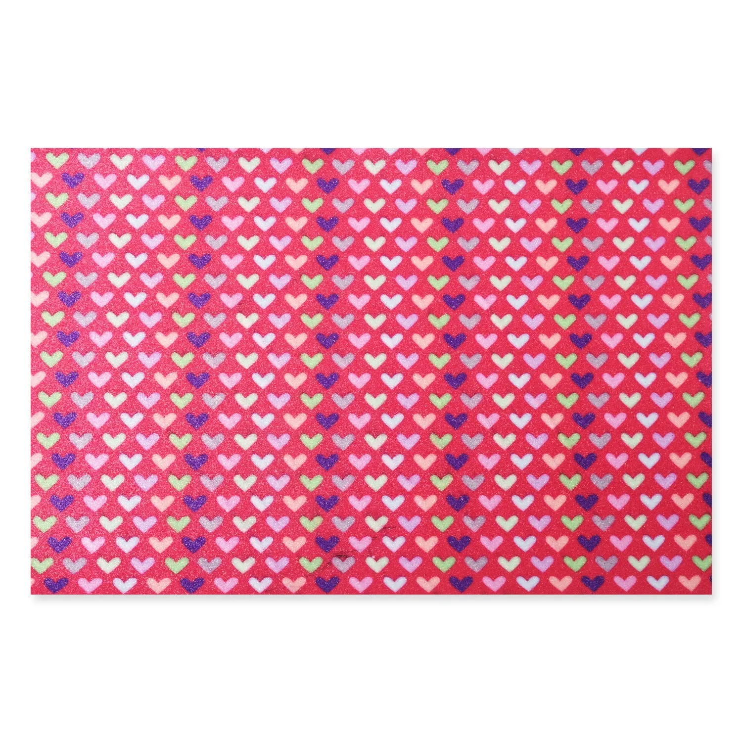 8*12" Heart Glitter Faux leather sheets PU Fabric Sheet DIY Hair Bow Making Supplies 1pcs 102630