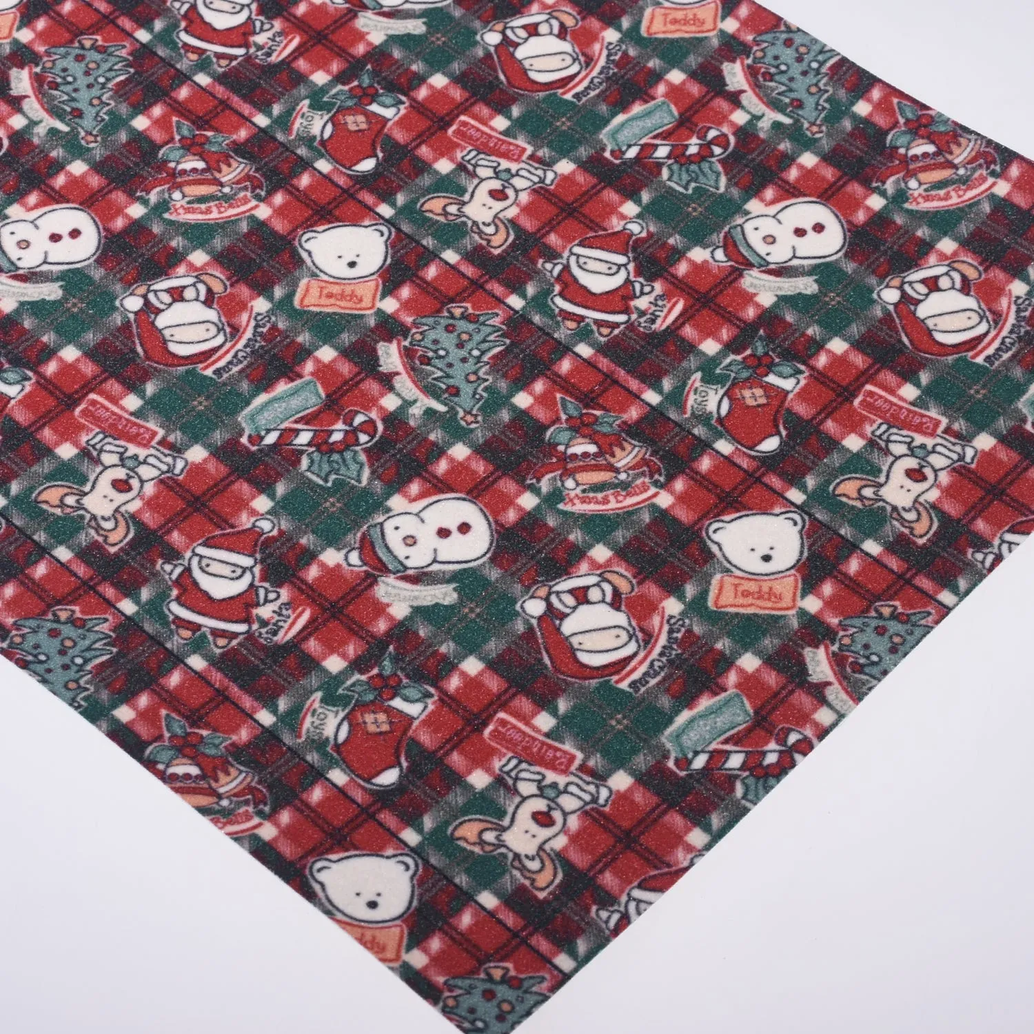 8*12" Merry Christmas Faux leather sheets Synthetic Leather Fabric Sheets for bag keychain 1pcs 102635