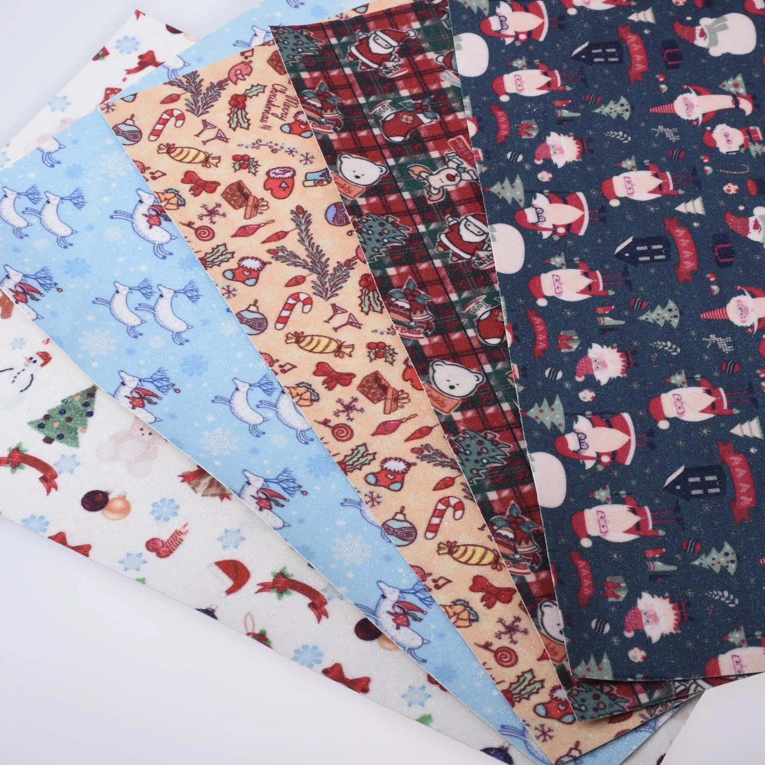 8*12" Merry Christmas Faux leather sheets Synthetic Leather Fabric Sheets for bag keychain 1pcs 102635