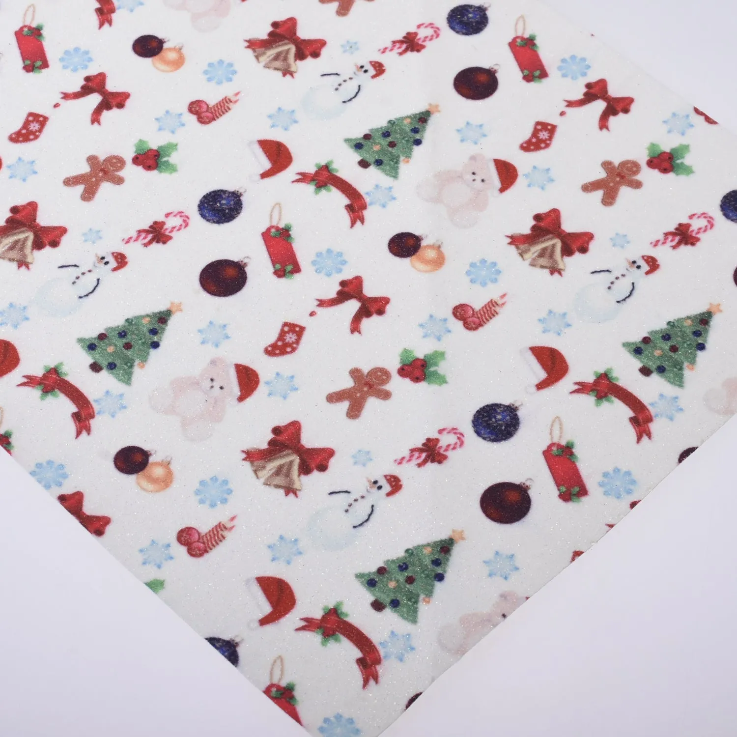 8*12" Merry Christmas Faux leather sheets Synthetic Leather Fabric Sheets for bag keychain 1pcs 102635
