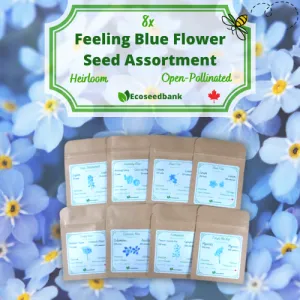 8x Feeling Blue Flower Seed Assortment