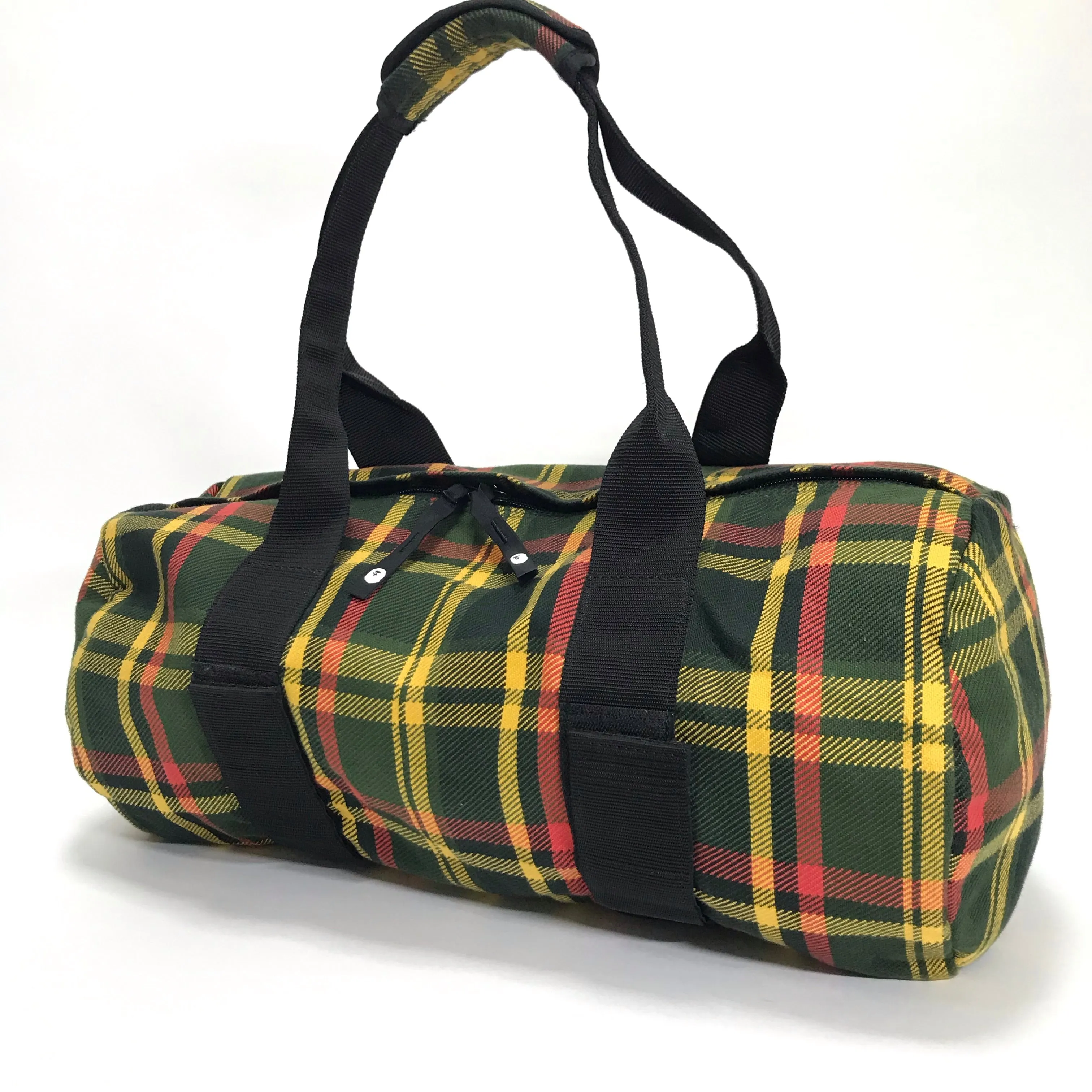 A Bathing Ape Bape Plaid Mini Duffle Bag