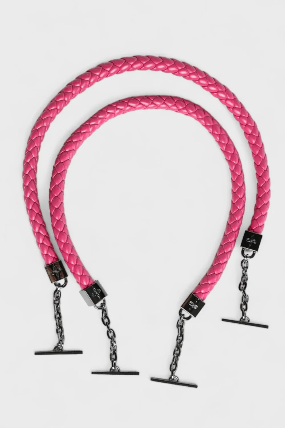 Abree Pink Tote Bag Handles