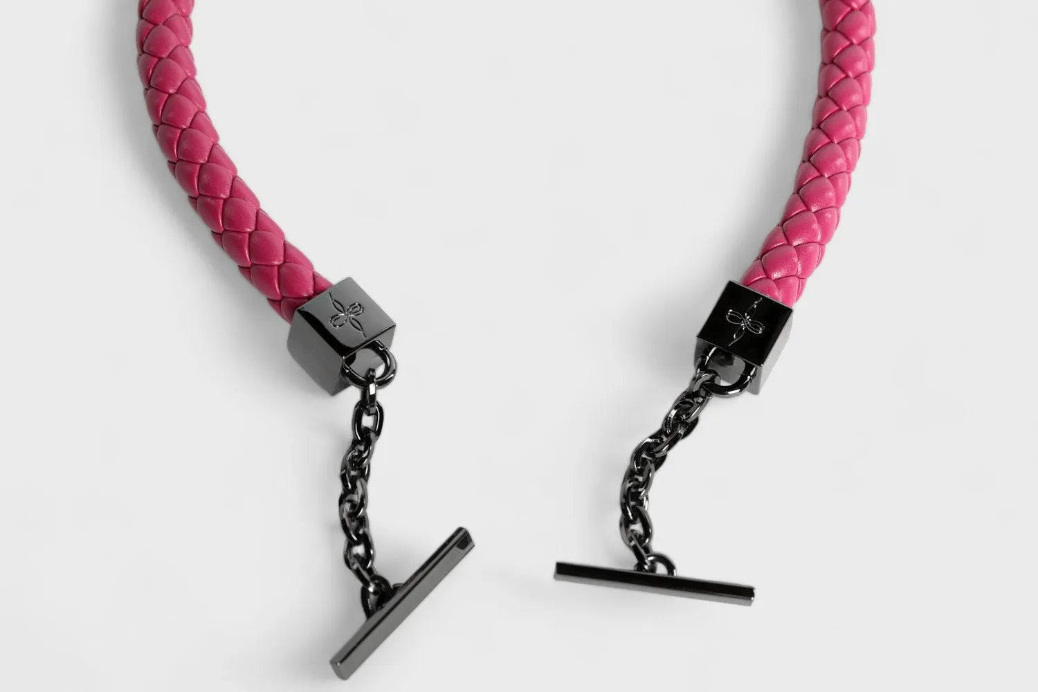 Abree Pink Tote Bag Handles