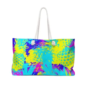 Abstract Pineapples Weekender Tote Bag