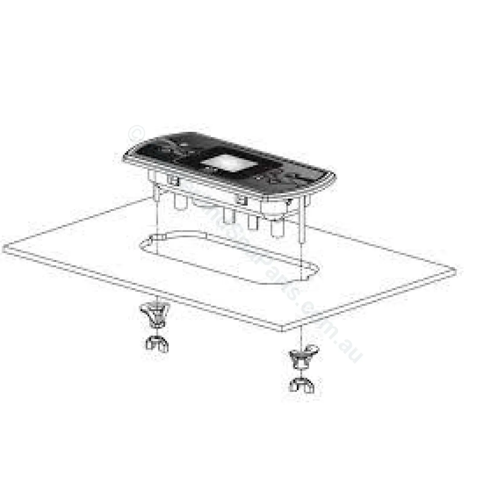 Aeware in.K500 / in.k506 Colour Display topside touchpad panel -GE1