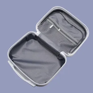 Aidangus - Silver Mini Carry On Bag with bonus Mesh Bags x 3 - Travel Bottles - Card Holder - Satin Eye Mask