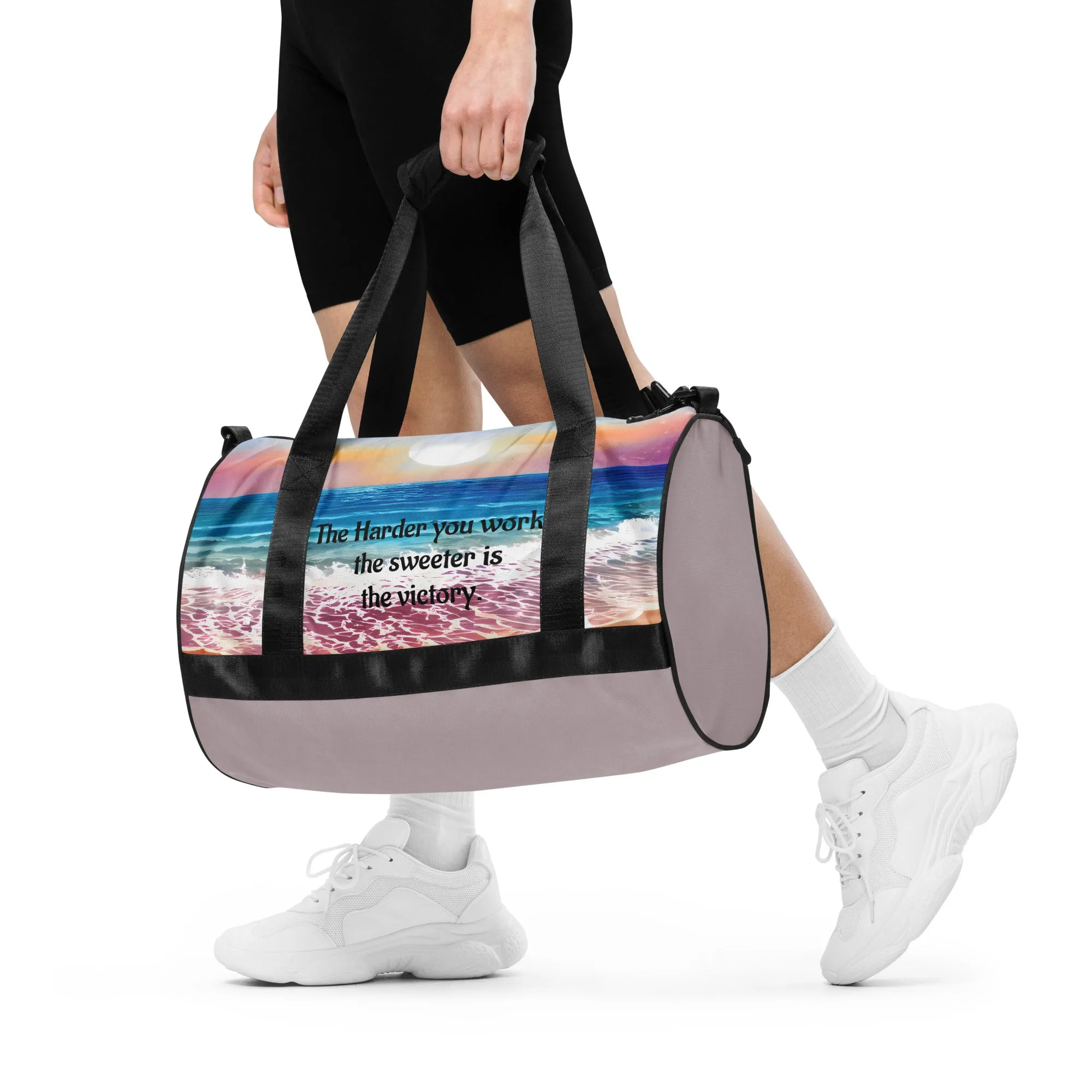 All-over print gym bag- traveling-Camping- Weekender bag