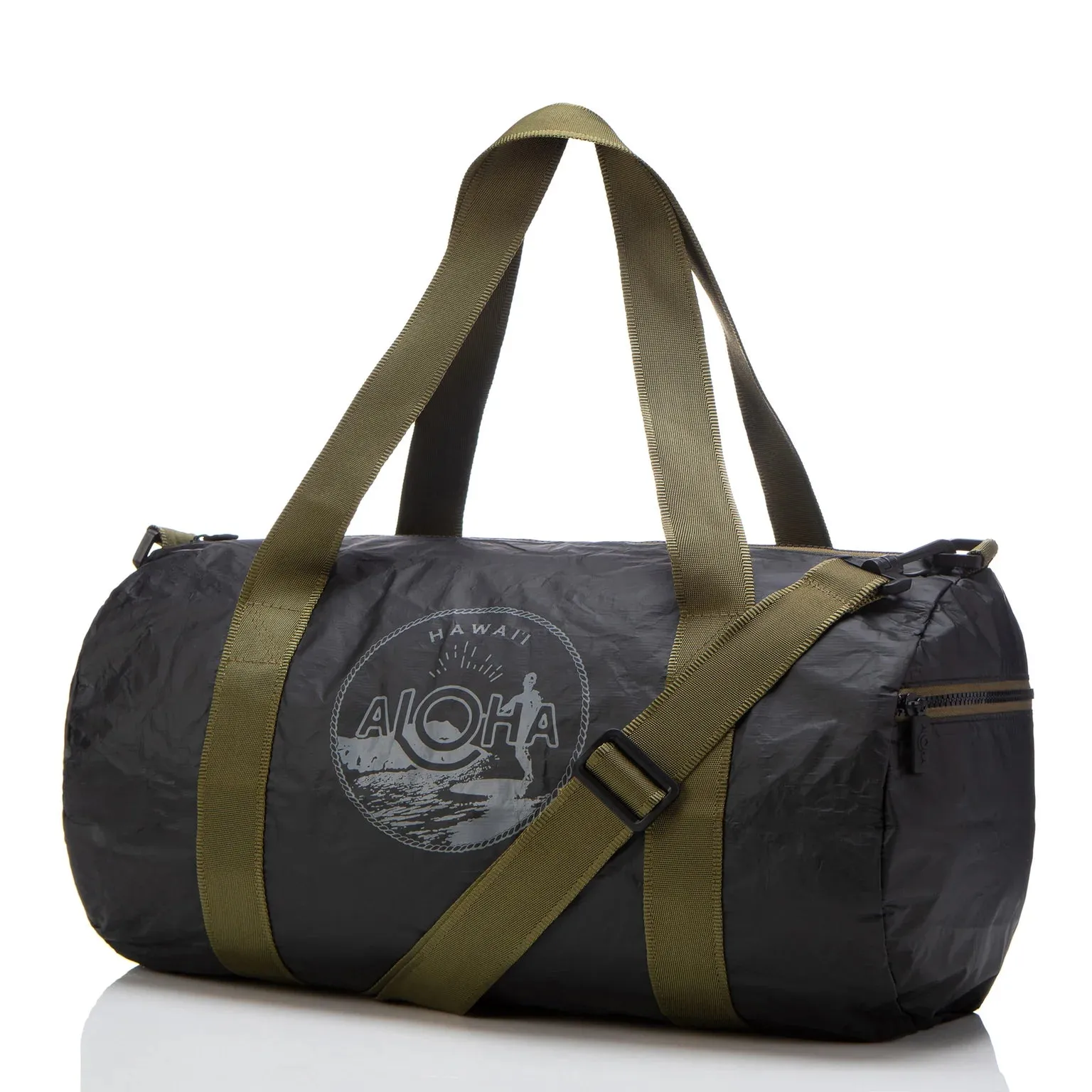 Aloha Do It All Duffle in Charcoal on Black Waikiki Seal