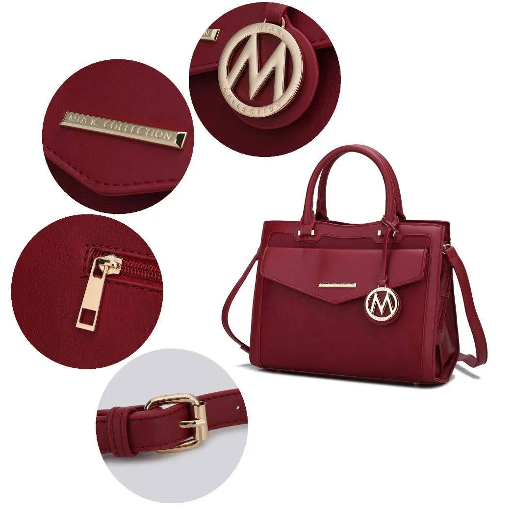 Alyssa Satchel Handbag, Crossover Women By Mia K.: Wine Combo