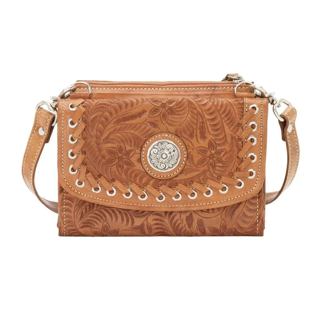 American West Harvest Moon Texas Two-Step Crossbody Bag/Wallet