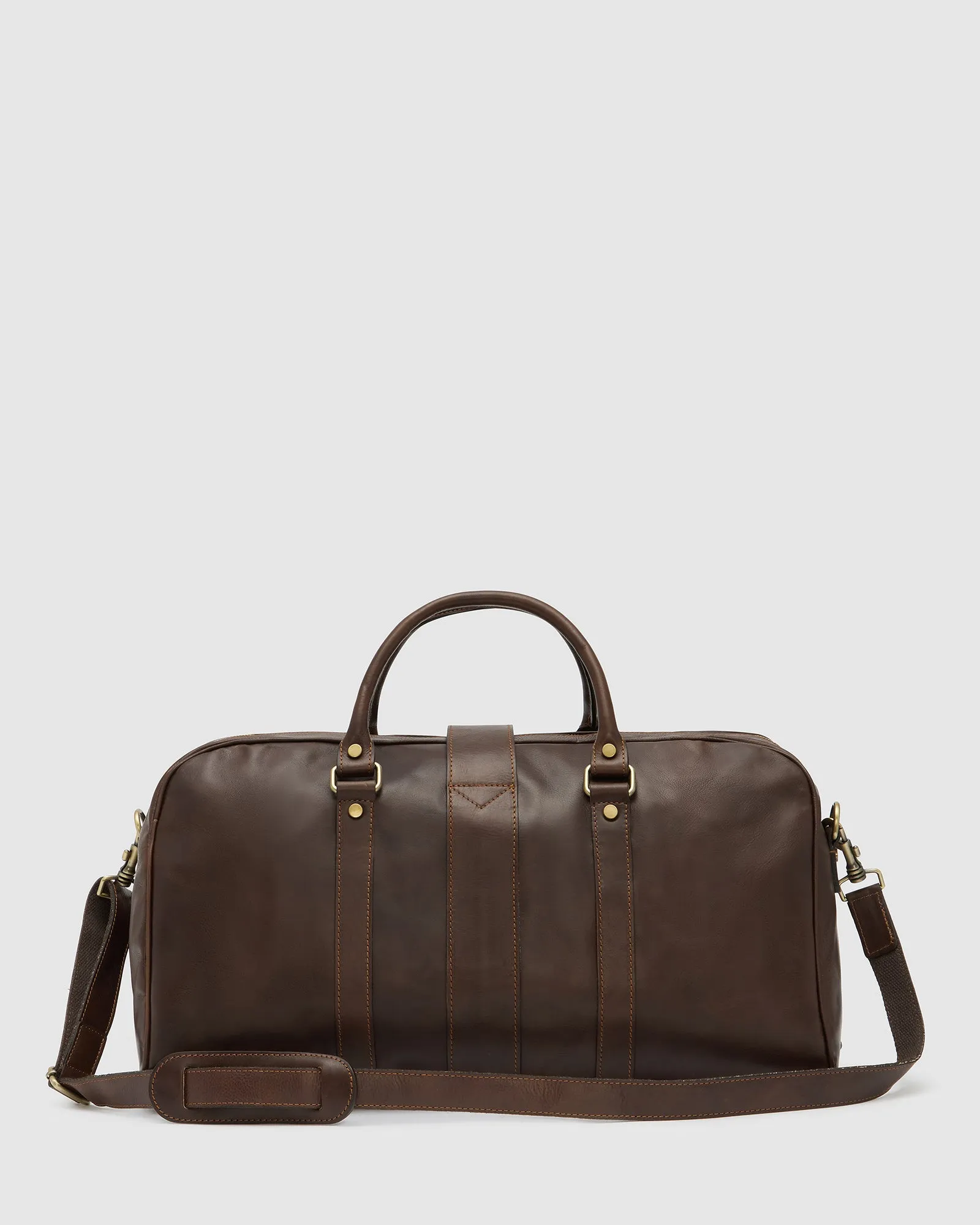 Amerigo Matt Chocolate leather duffle bag