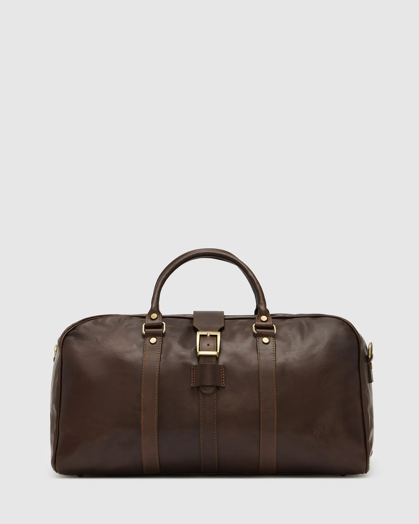 Amerigo Matt Chocolate leather duffle bag
