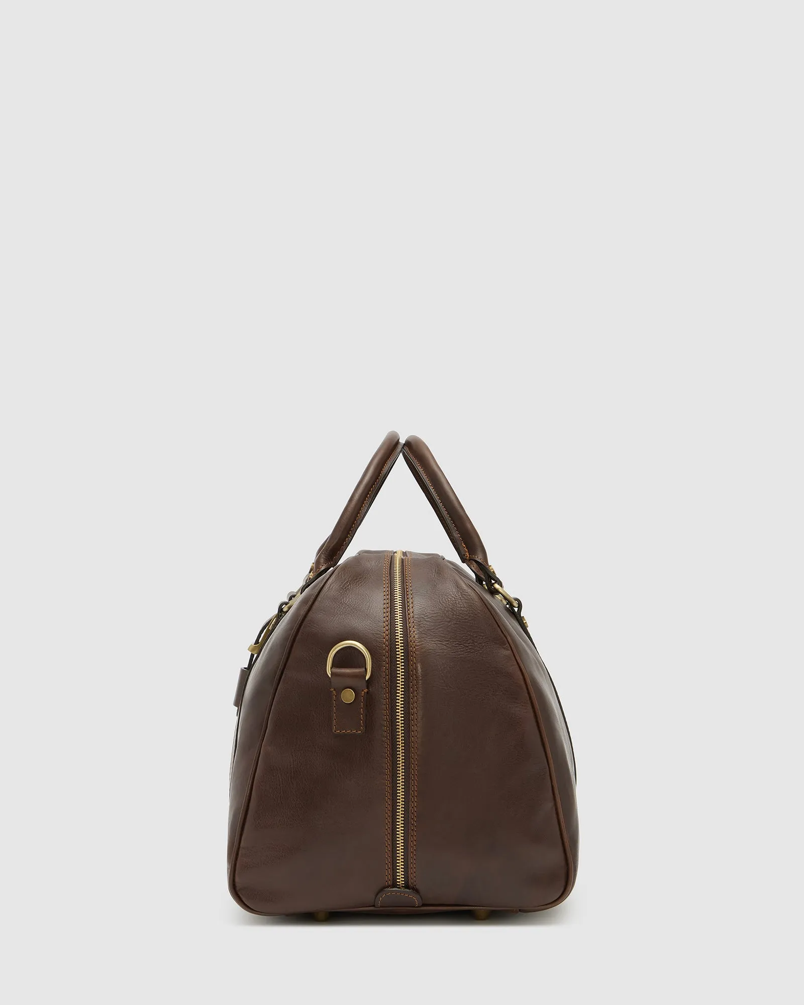 Amerigo Matt Chocolate leather duffle bag