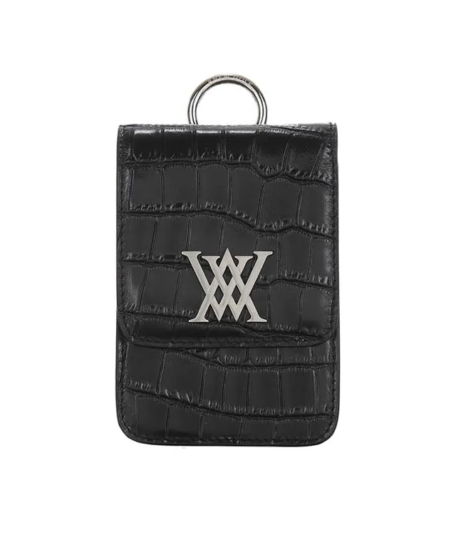 ANEW Golf: Crocodile Leather Range Finder Case