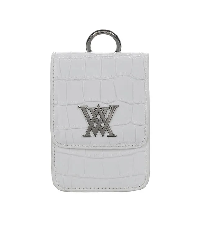 ANEW Golf: Crocodile Leather Range Finder Case