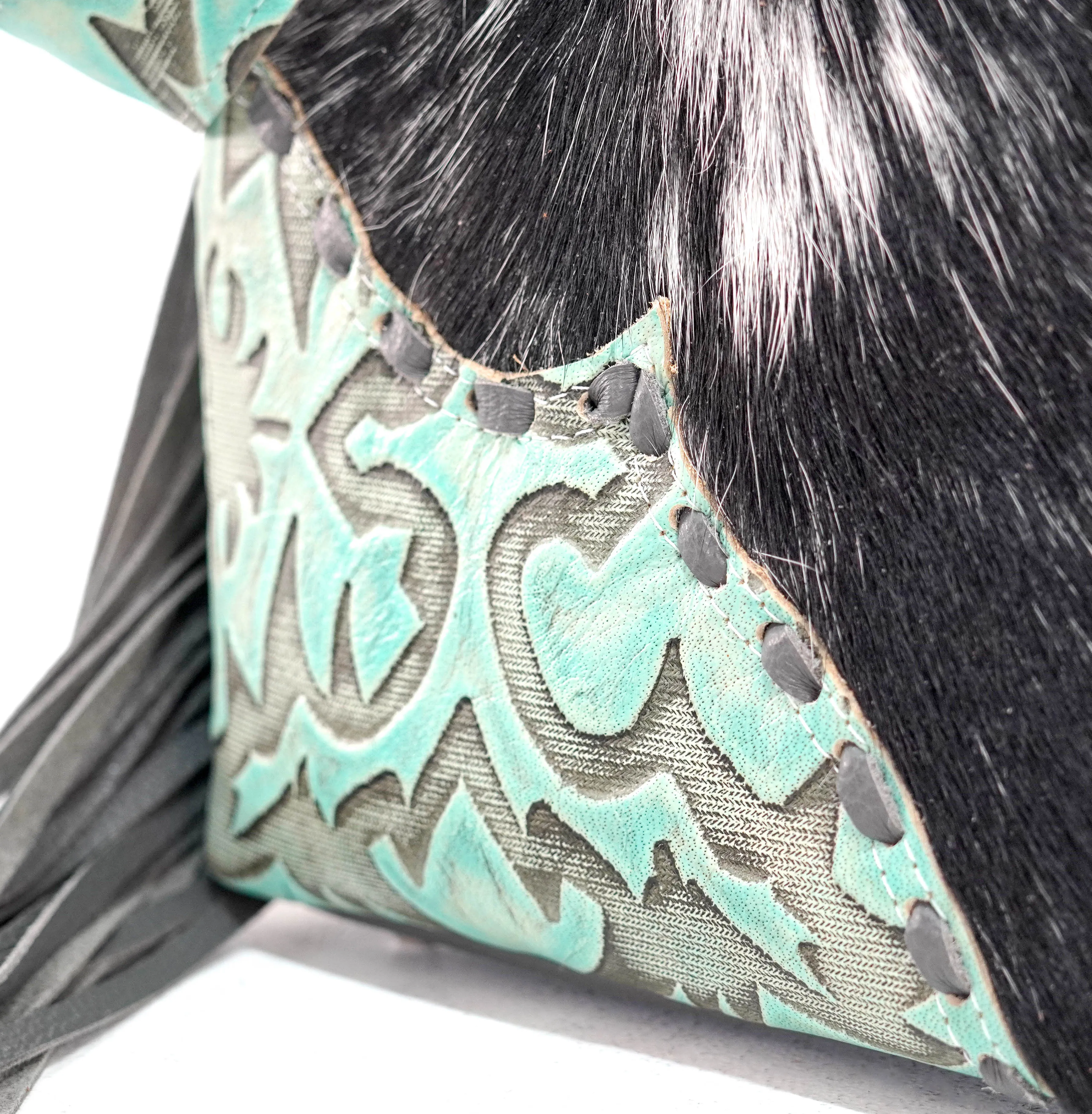Annie - Black & White w/ Mint Laredo