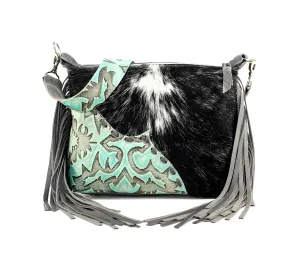 Annie - Black & White w/ Mint Laredo