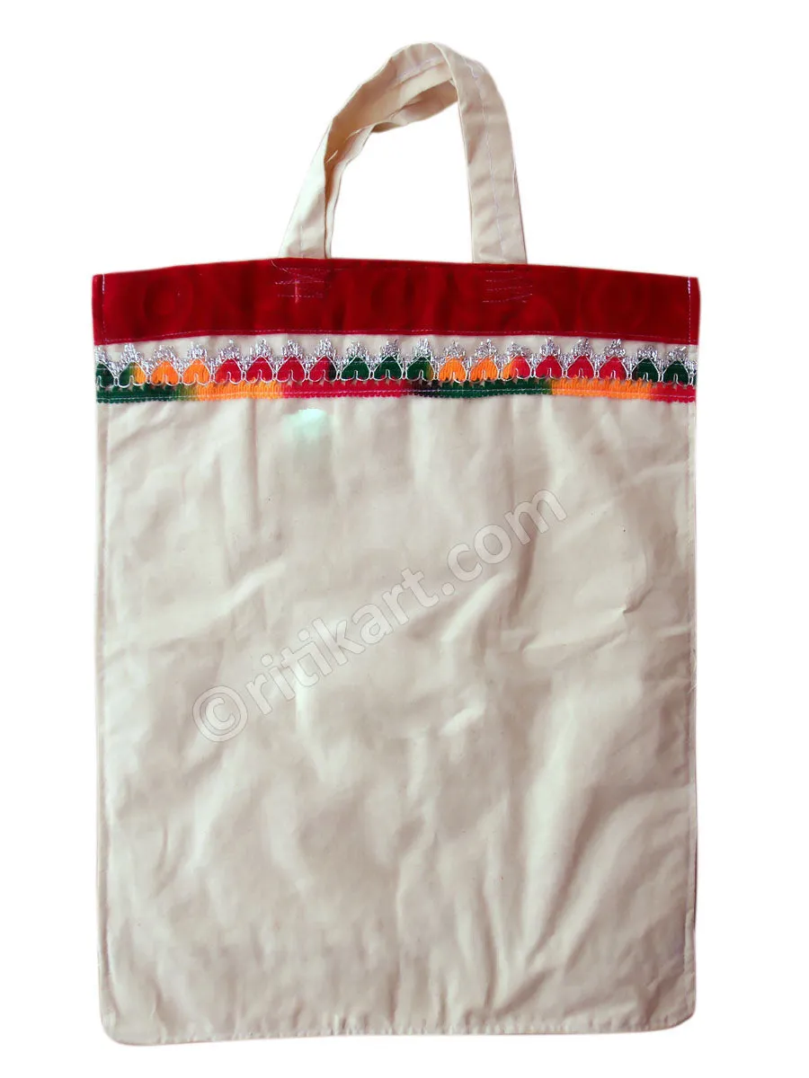 Applique Handmade Cotton Hand Bag