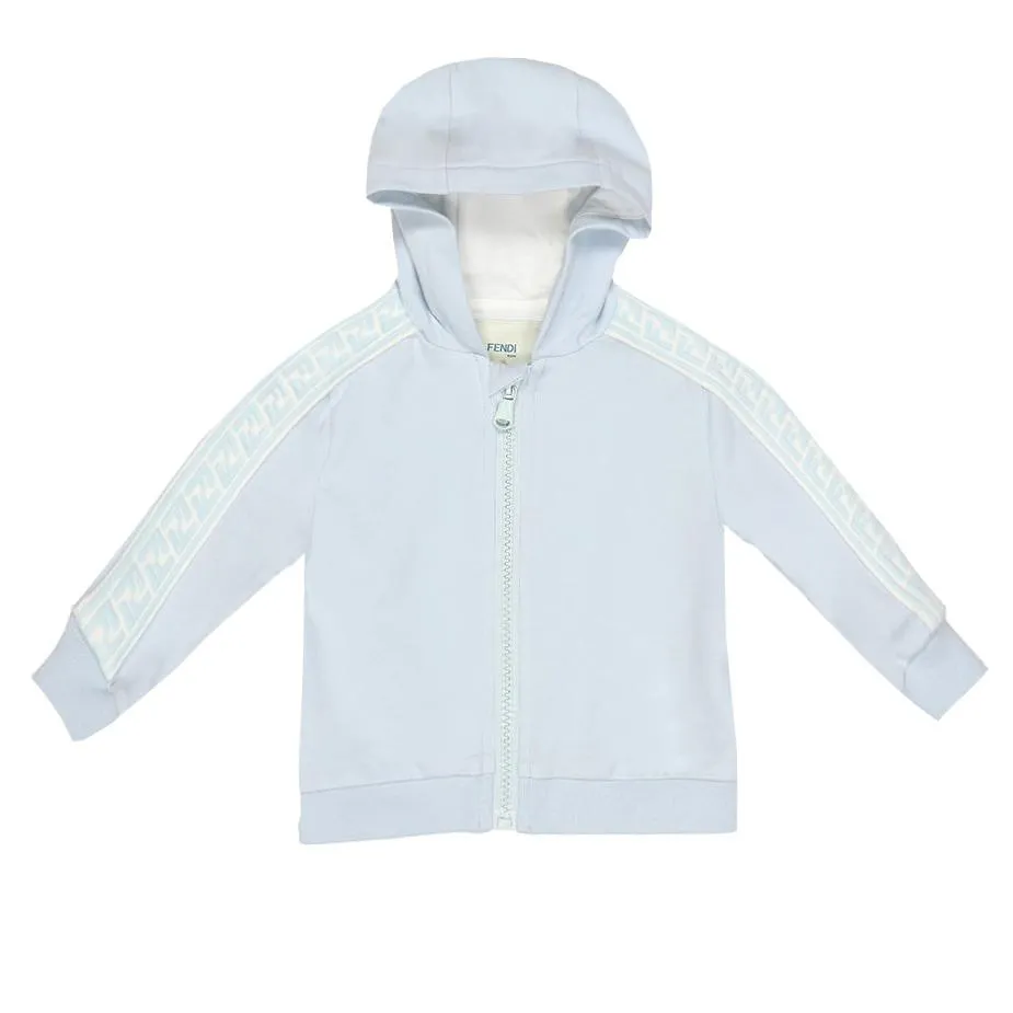 Baby Boy BB Zip Up Track Jacket W/ Hood - Blue