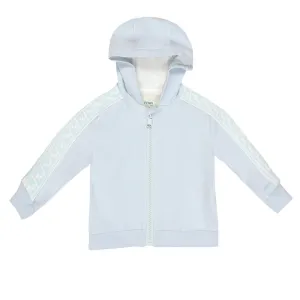 Baby Boy BB Zip Up Track Jacket W/ Hood - Blue