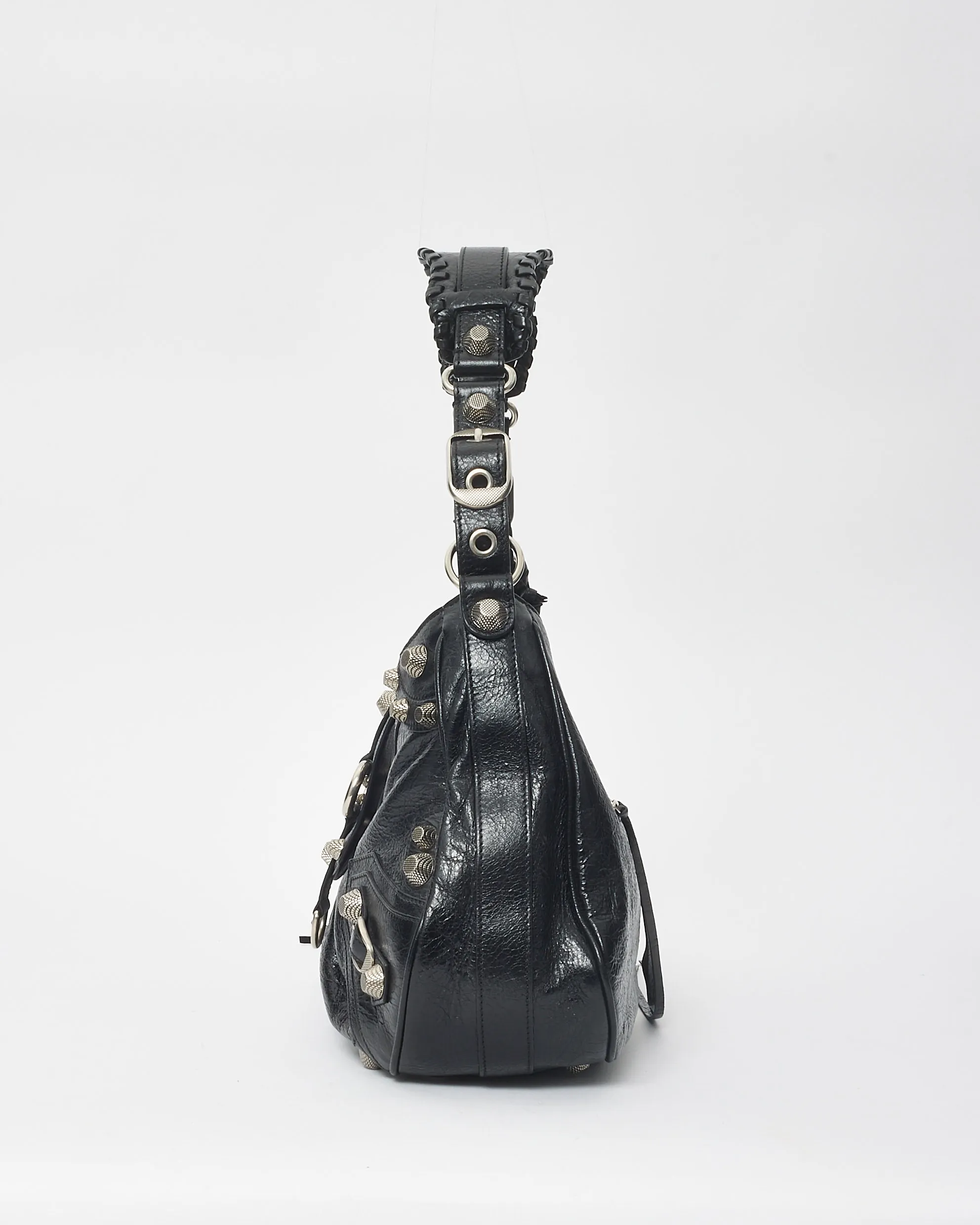 Balenciaga Black Leather Large Le Cagole Shoulder Bag