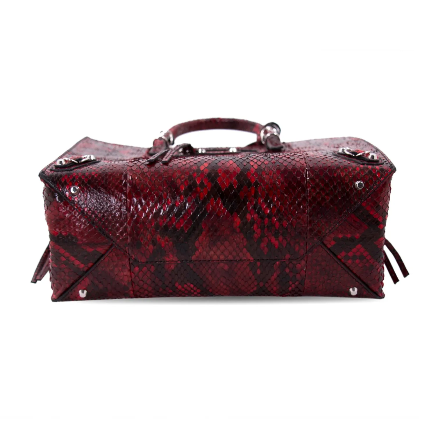 Balenciaga Papier A4 Mini Python Tote