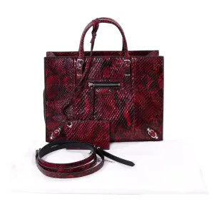 Balenciaga Papier A4 Mini Python Tote