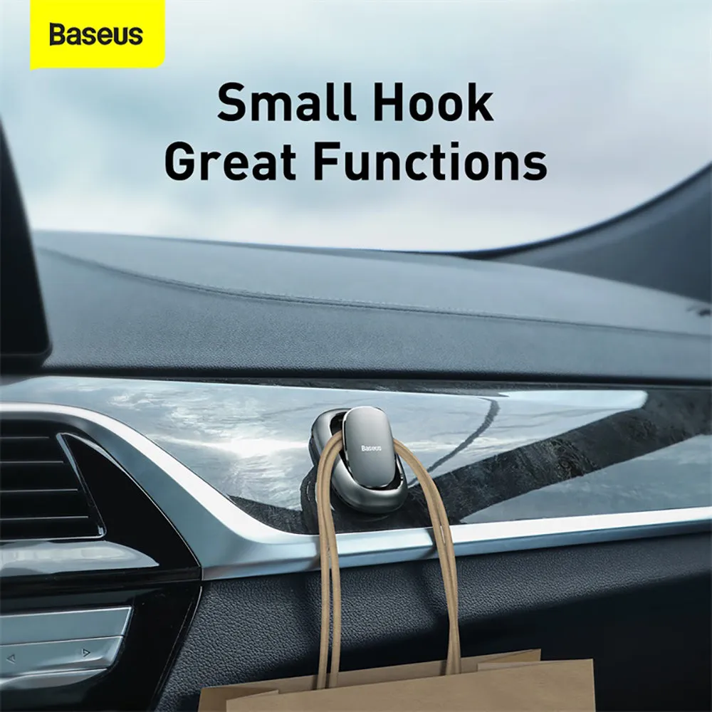 Baseus Beetle Vehicle Hook - 2 Pack, Deep Space Gray