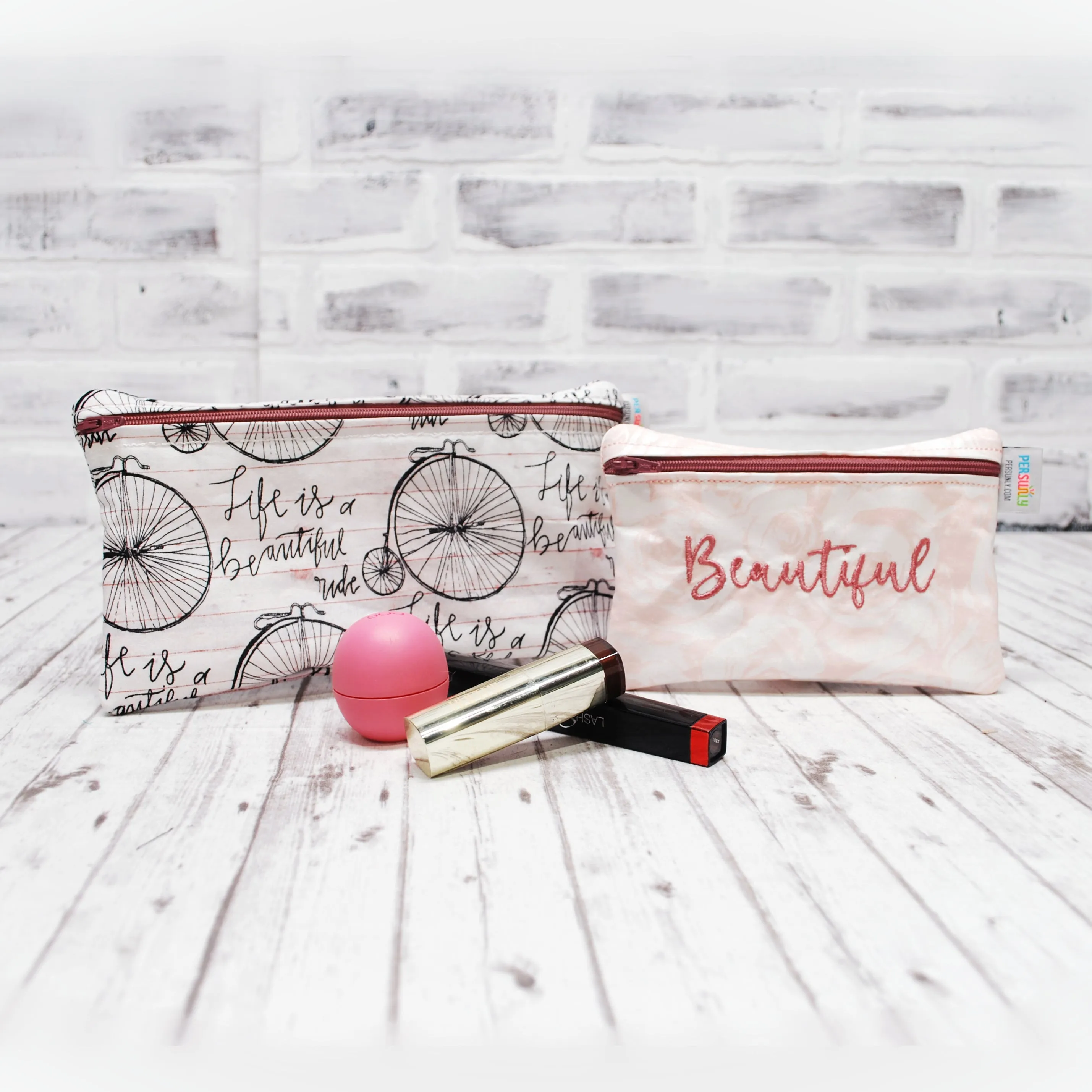 Beautiful Ride Set of Reusable Zippered Bags