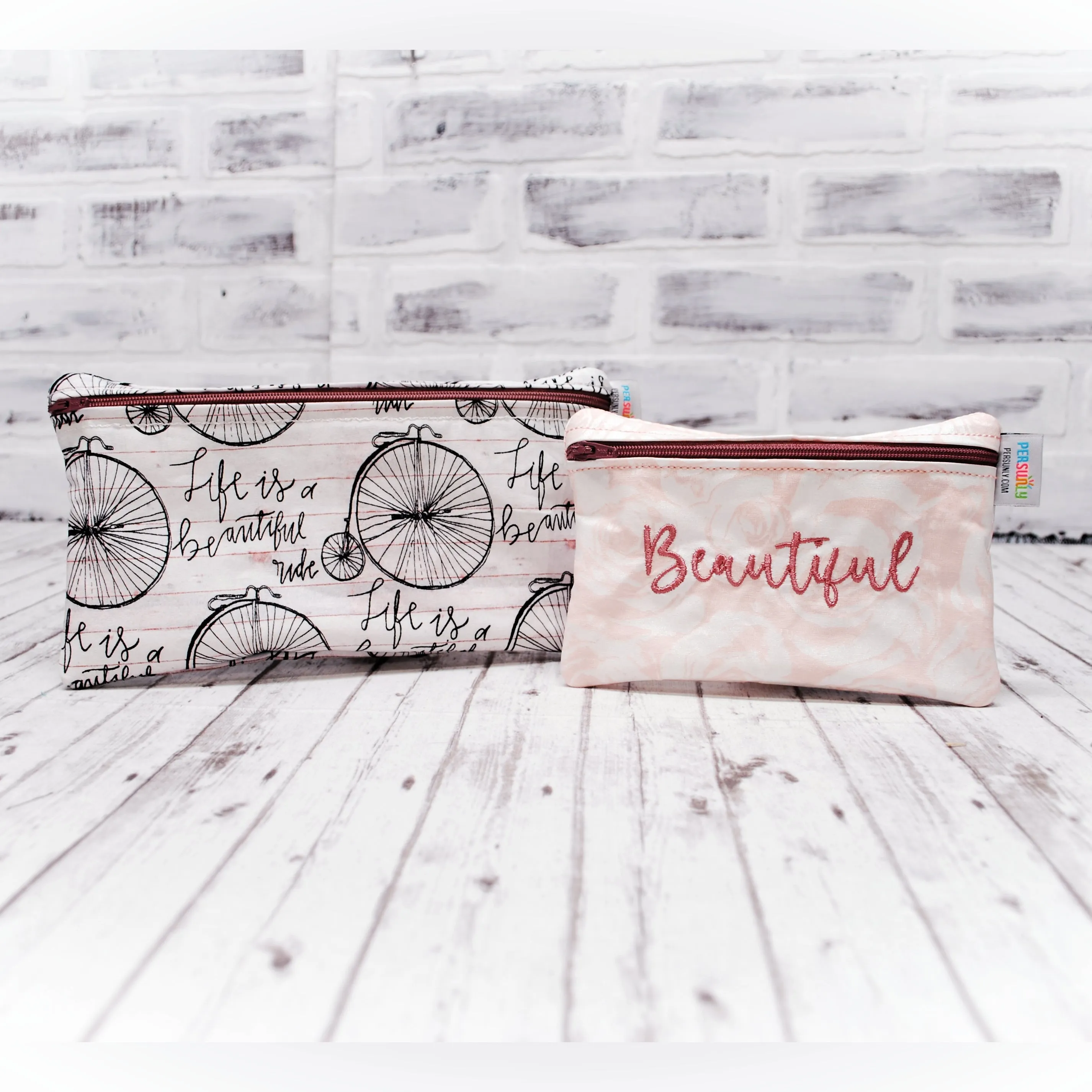 Beautiful Ride Set of Reusable Zippered Bags